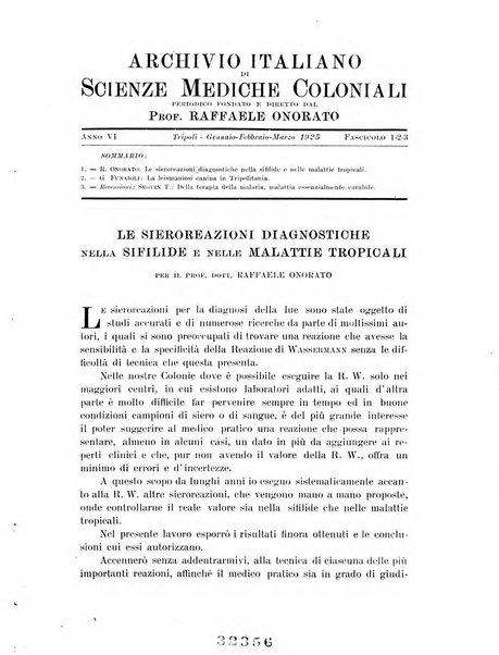 Archivio italiano di scienze mediche coloniali