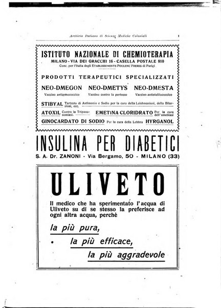 Archivio italiano di scienze mediche coloniali