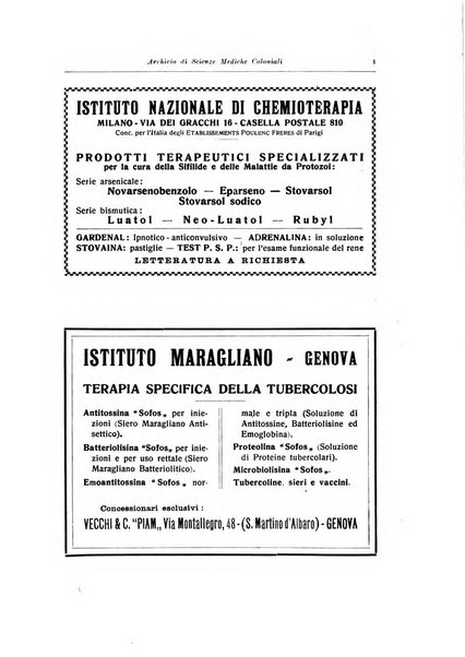 Archivio italiano di scienze mediche coloniali