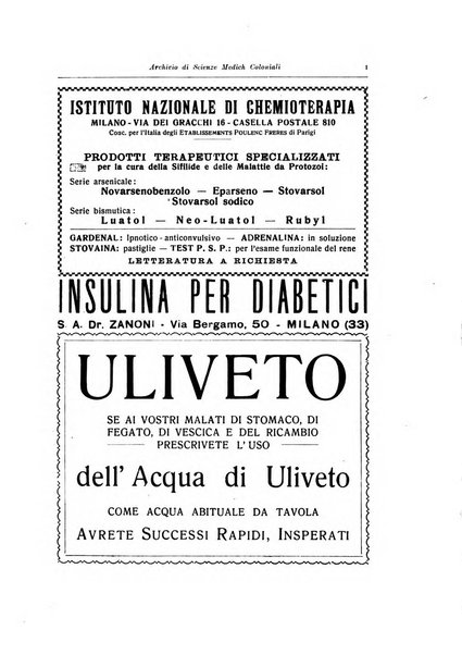 Archivio italiano di scienze mediche coloniali