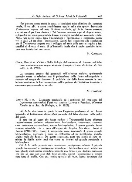 Archivio italiano di scienze mediche coloniali