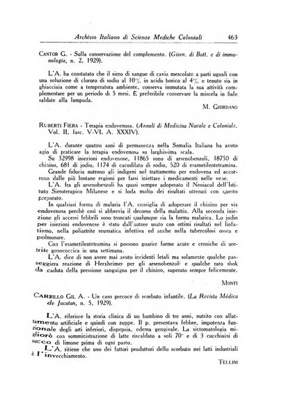 Archivio italiano di scienze mediche coloniali