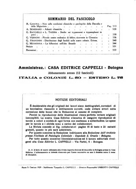 Archivio italiano di scienze mediche coloniali