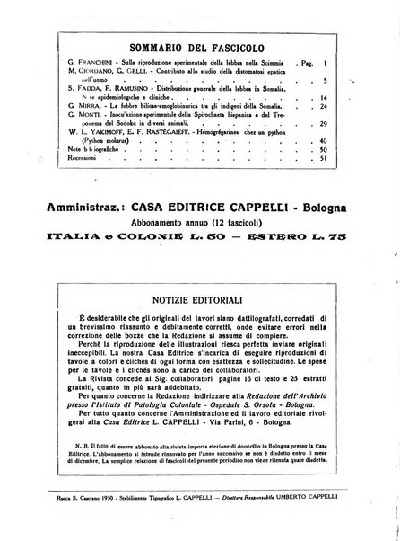 Archivio italiano di scienze mediche coloniali