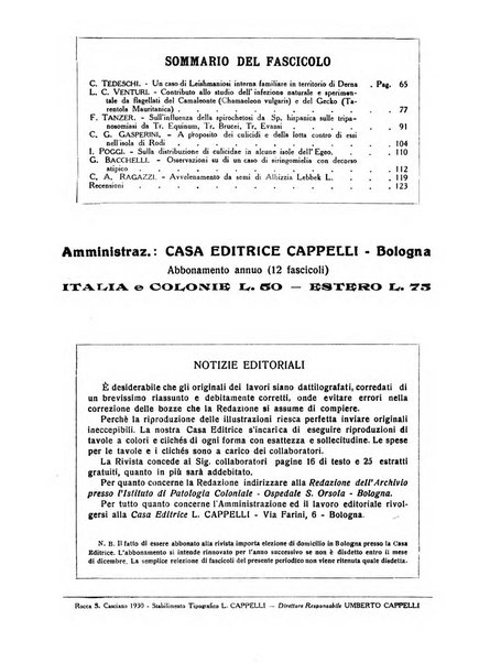 Archivio italiano di scienze mediche coloniali