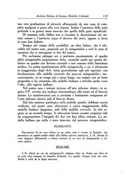 Archivio italiano di scienze mediche coloniali