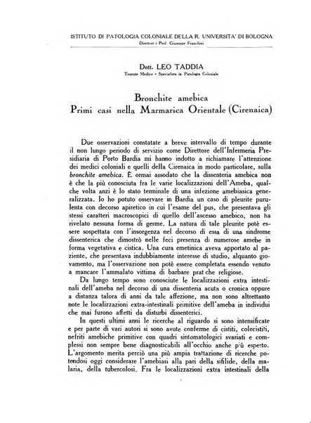 Archivio italiano di scienze mediche coloniali