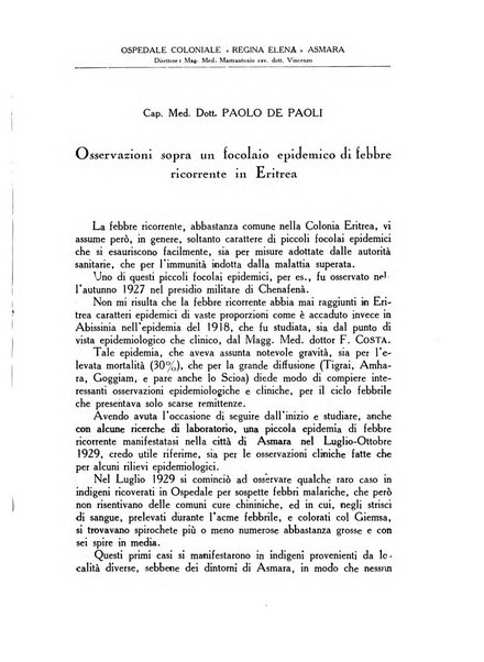 Archivio italiano di scienze mediche coloniali