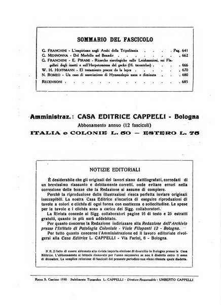 Archivio italiano di scienze mediche coloniali