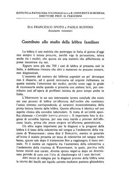 Archivio italiano di scienze mediche coloniali