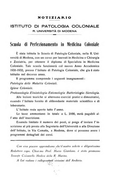 Archivio italiano di scienze mediche coloniali