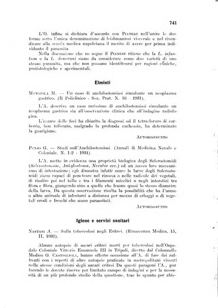 Archivio italiano di scienze mediche coloniali