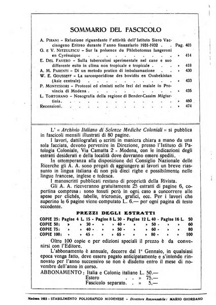 Archivio italiano di scienze mediche coloniali