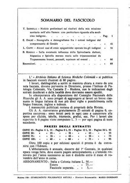 Archivio italiano di scienze mediche coloniali