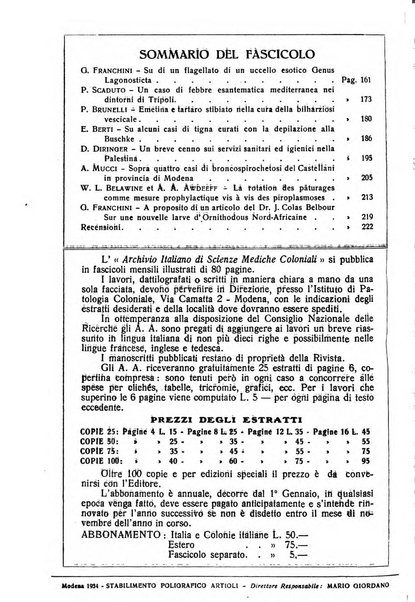 Archivio italiano di scienze mediche coloniali