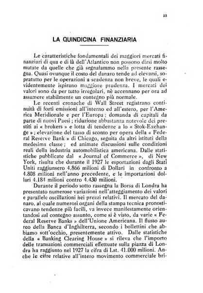 Le forze della finanza italiana rivista di politica finanziaria, monetaria e fiscale