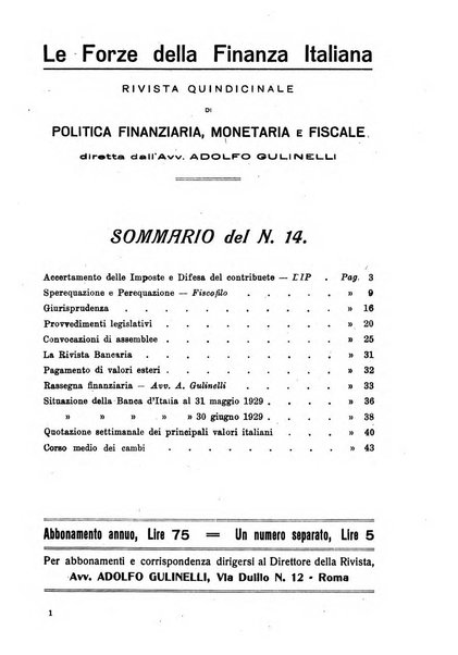 Le forze della finanza italiana rivista di politica finanziaria, monetaria e fiscale