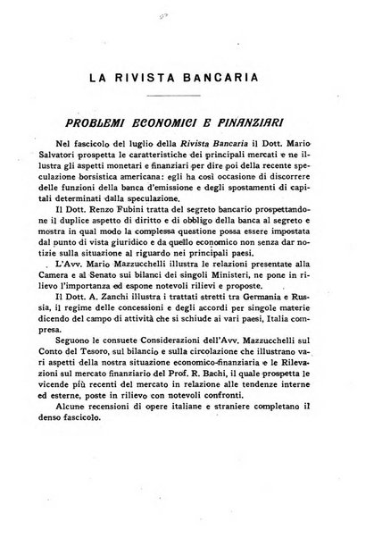 Le forze della finanza italiana rivista di politica finanziaria, monetaria e fiscale