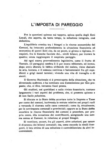 Le forze della finanza italiana rivista di politica finanziaria, monetaria e fiscale