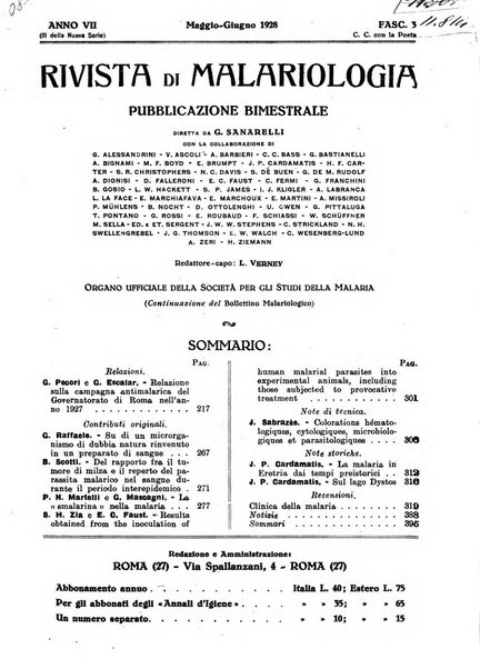 Rivista di malariologia