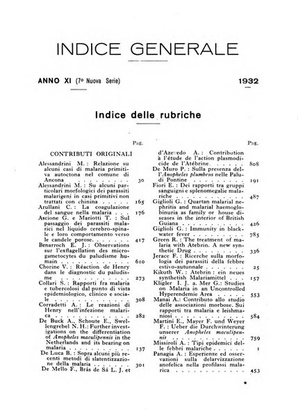 Rivista di malariologia