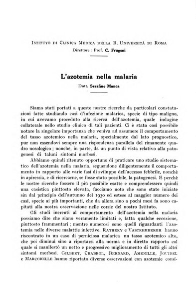 Rivista di malariologia