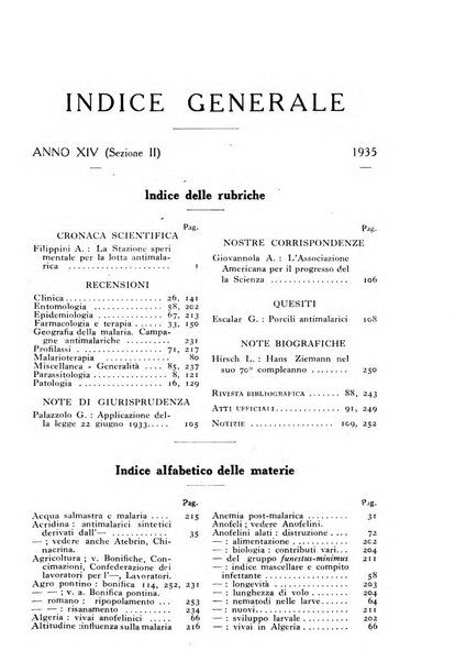 Rivista di malariologia