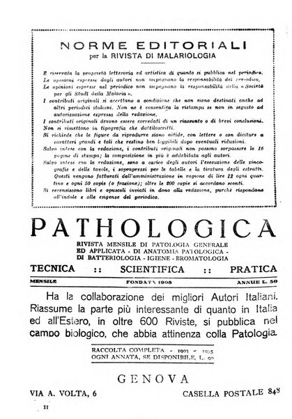 Rivista di malariologia