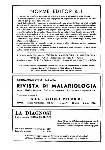 Rivista di malariologia