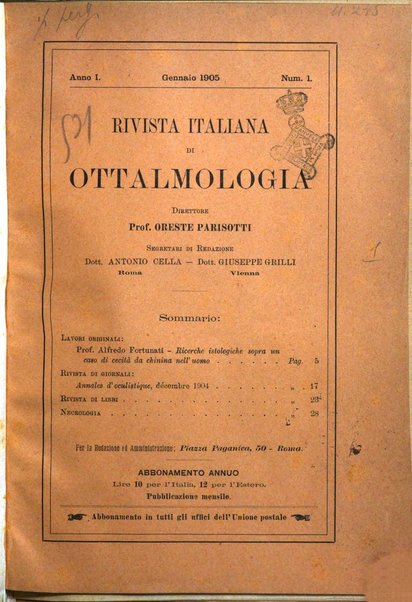 Rivista italiana di ottalmologia