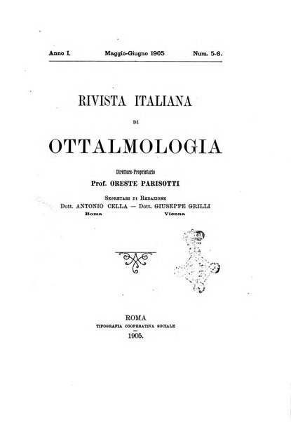 Rivista italiana di ottalmologia