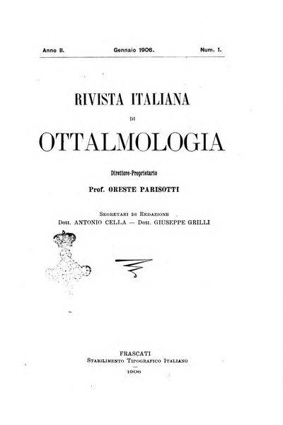 Rivista italiana di ottalmologia