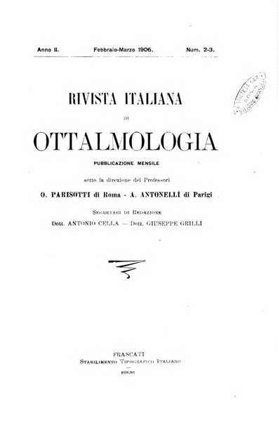 Rivista italiana di ottalmologia