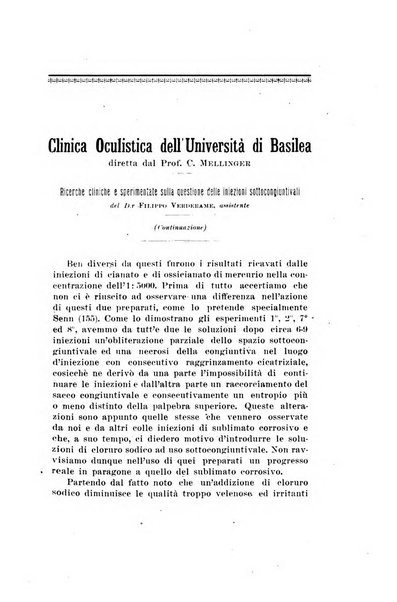 Rivista italiana di ottalmologia