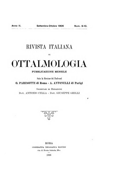 Rivista italiana di ottalmologia