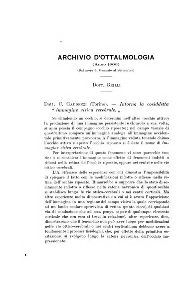 Rivista italiana di ottalmologia