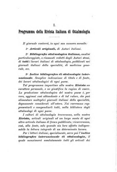 Rivista italiana di ottalmologia