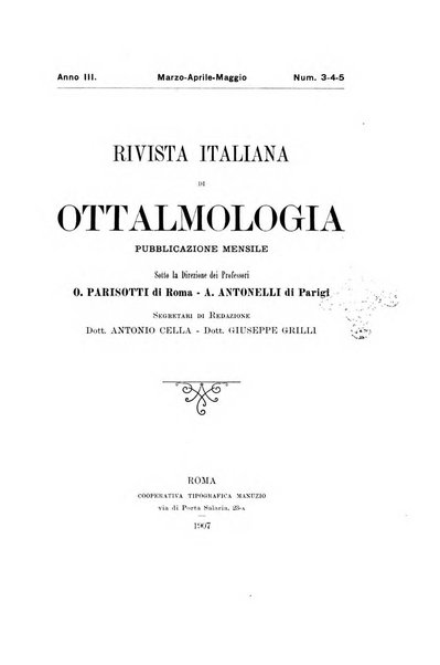 Rivista italiana di ottalmologia