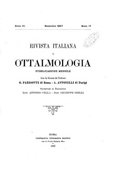 Rivista italiana di ottalmologia