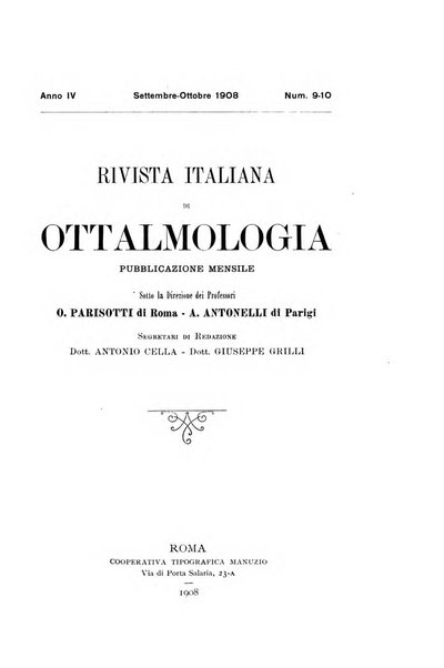 Rivista italiana di ottalmologia