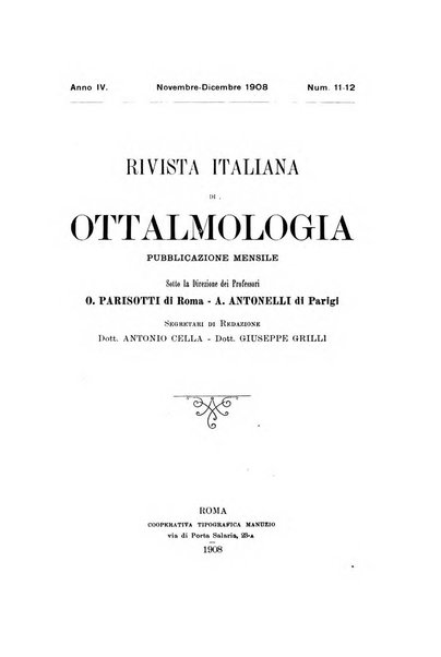 Rivista italiana di ottalmologia