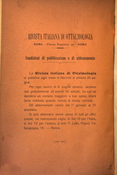 Rivista italiana di ottalmologia