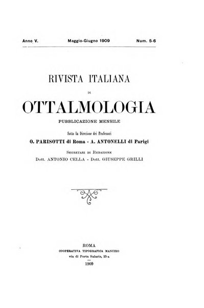 Rivista italiana di ottalmologia