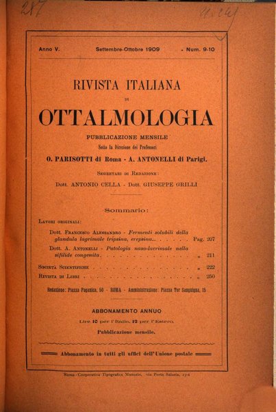 Rivista italiana di ottalmologia