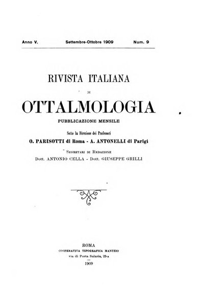 Rivista italiana di ottalmologia