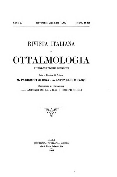 Rivista italiana di ottalmologia