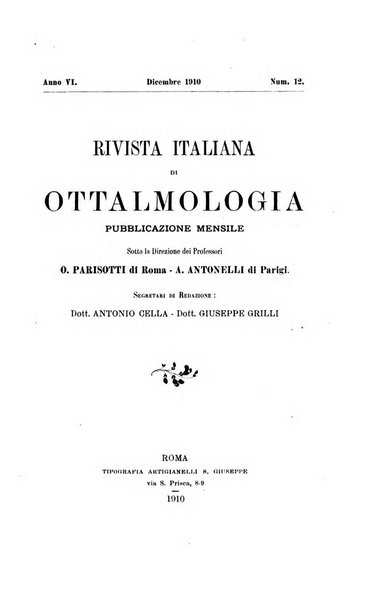 Rivista italiana di ottalmologia