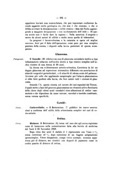 Rivista italiana di ottalmologia