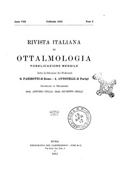 Rivista italiana di ottalmologia