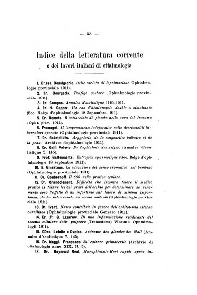 Rivista italiana di ottalmologia